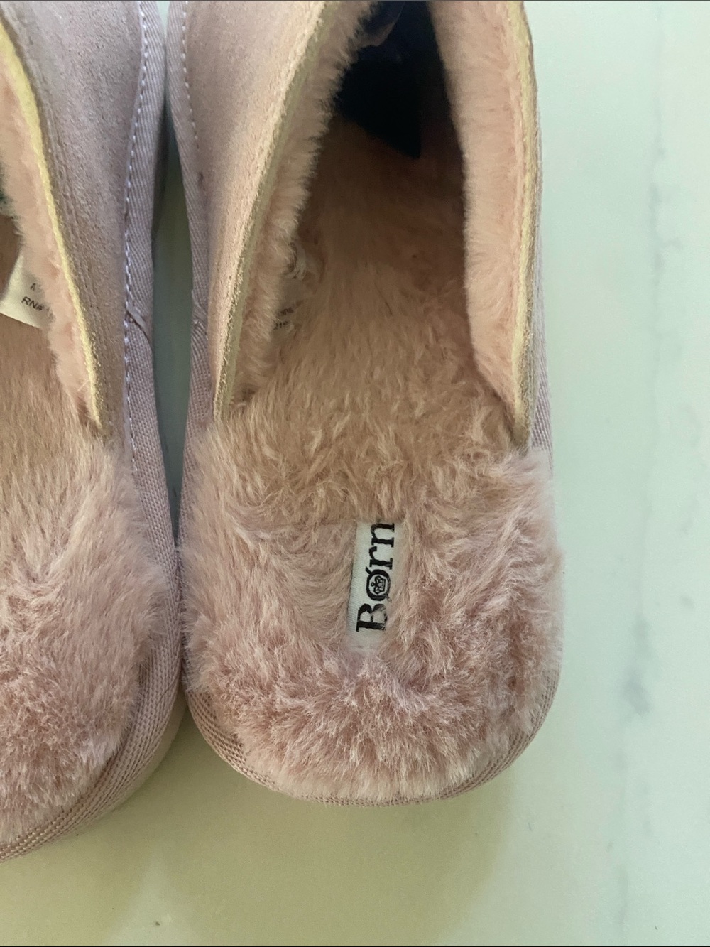 Born Blush Pink Faux Suede Slip-On Slippers - Picture 5 of 15